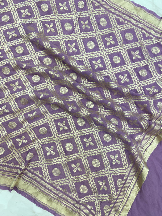 Khaddi Georgette Handloom Banarasi Dupatta