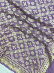 Khaddi Georgette Handloom Banarasi Dupatta - The Handlooms
