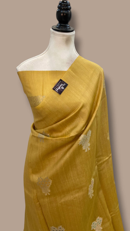 Pure Desi Tussar Silk Handloom Banarasi Saree - The Handlooms