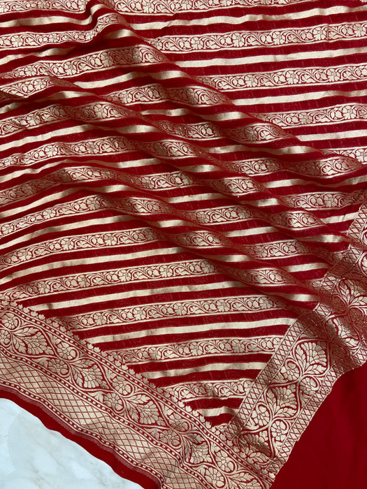 Khaddi Georgette Handloom Banarasi Dupatta