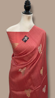 Pure Desi Tussar Silk Handloom Banarasi Saree - The Handlooms