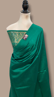 Pure Mango Silk Banarasi Handloom Saree - The Handlooms