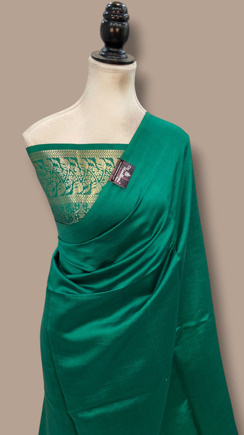 Pure Mango Silk Banarasi Handloom Saree - The Handlooms