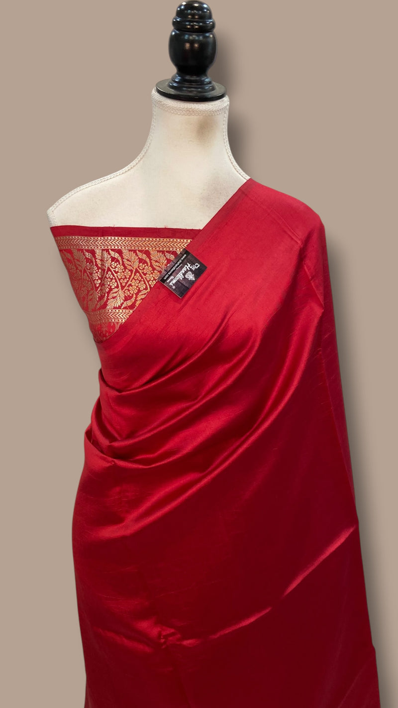 Pure Mango Silk Banarasi Handloom Saree - The Handlooms