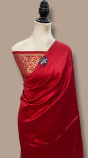 Pure Mango Silk Banarasi Handloom Saree - The Handlooms