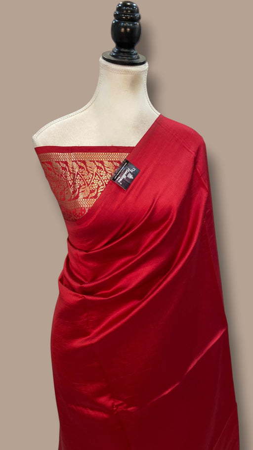 Pure Mango Silk Banarasi Handloom Saree - The Handlooms