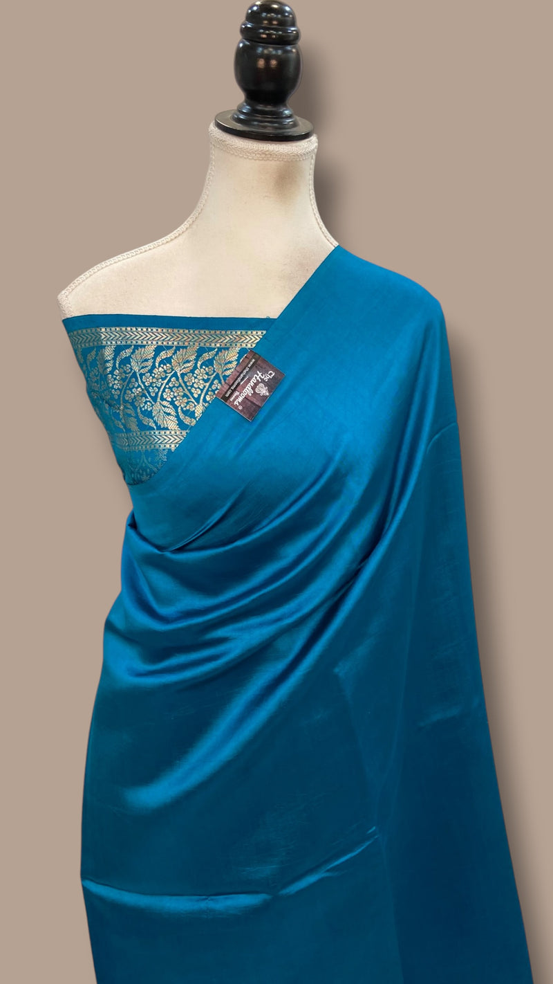 Pure Mango Silk Banarasi Handloom Saree - The Handlooms