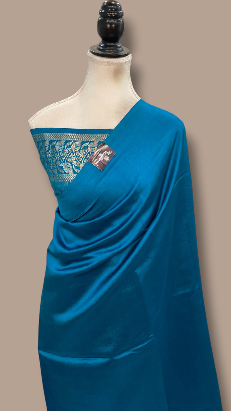 Pure Mango Silk Banarasi Handloom Saree - The Handlooms