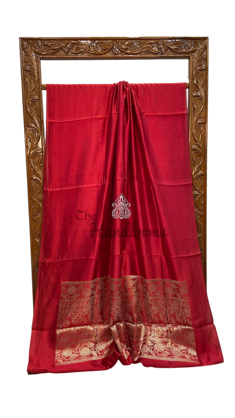 Pure Mango Silk Banarasi Handloom Saree - The Handlooms