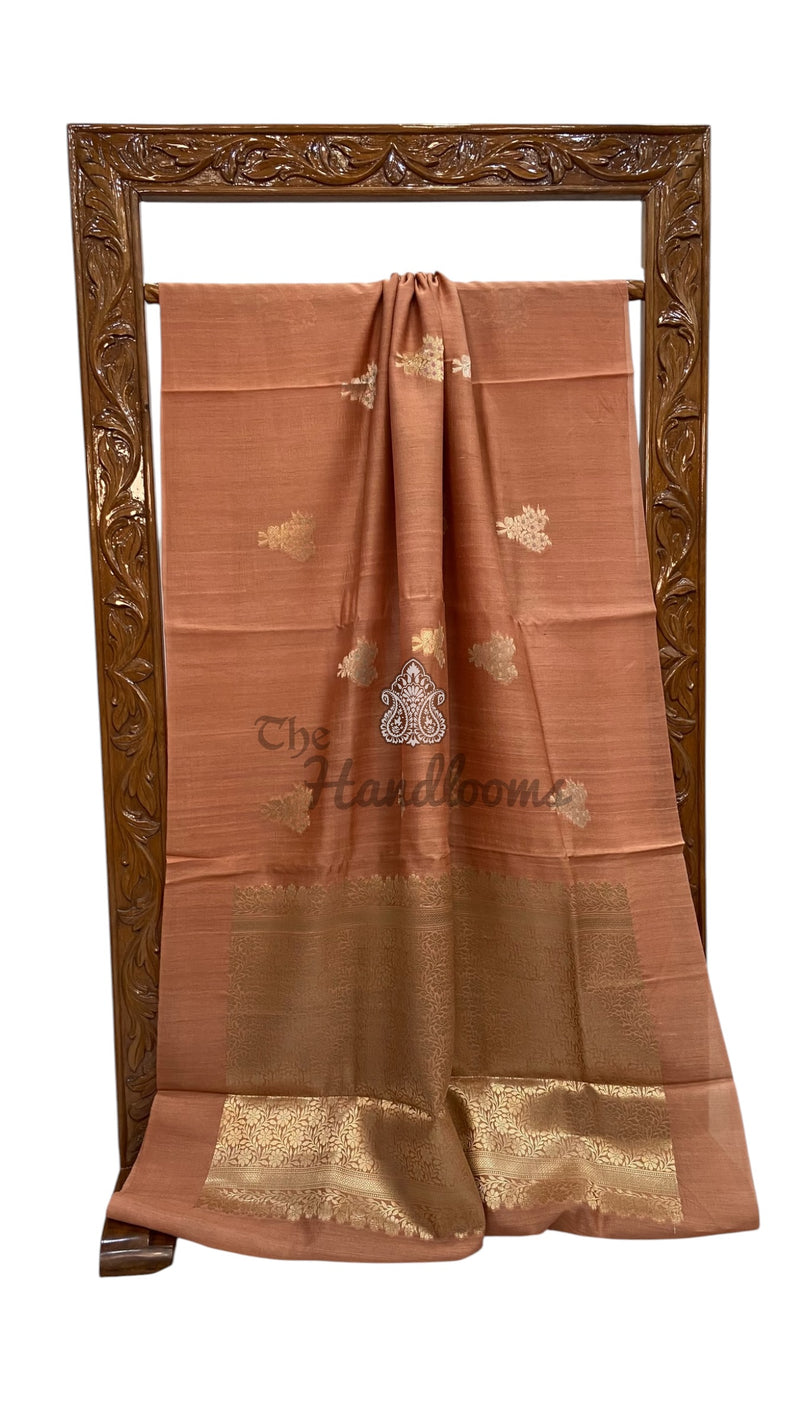 Pure Desi Tussar Silk Handloom Banarasi Saree - The Handlooms