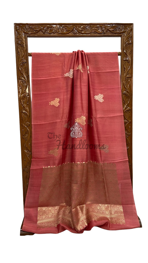 Pure Desi Tussar Silk Handloom Banarasi Saree - The Handlooms