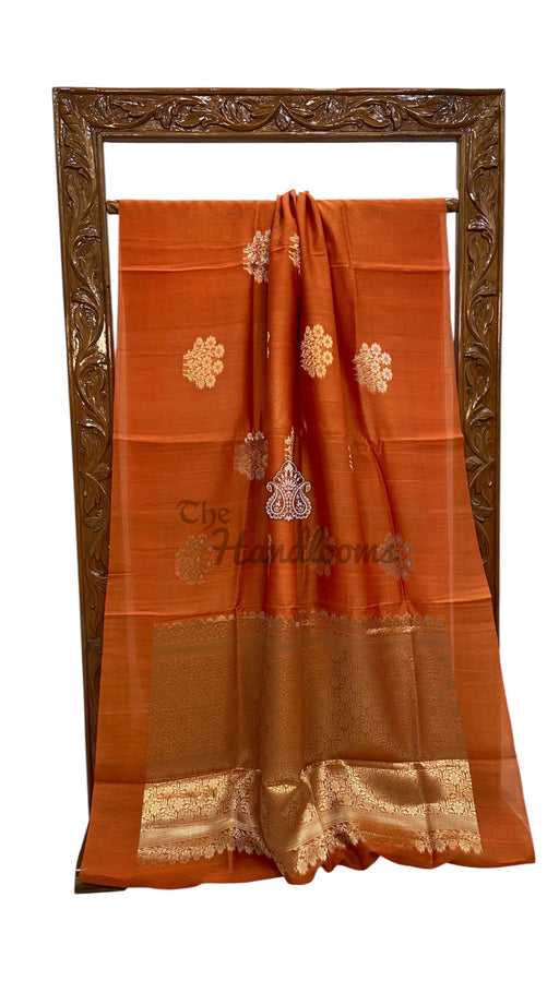 Pure Desi Tussar Silk Handloom Banarasi Saree - The Handlooms