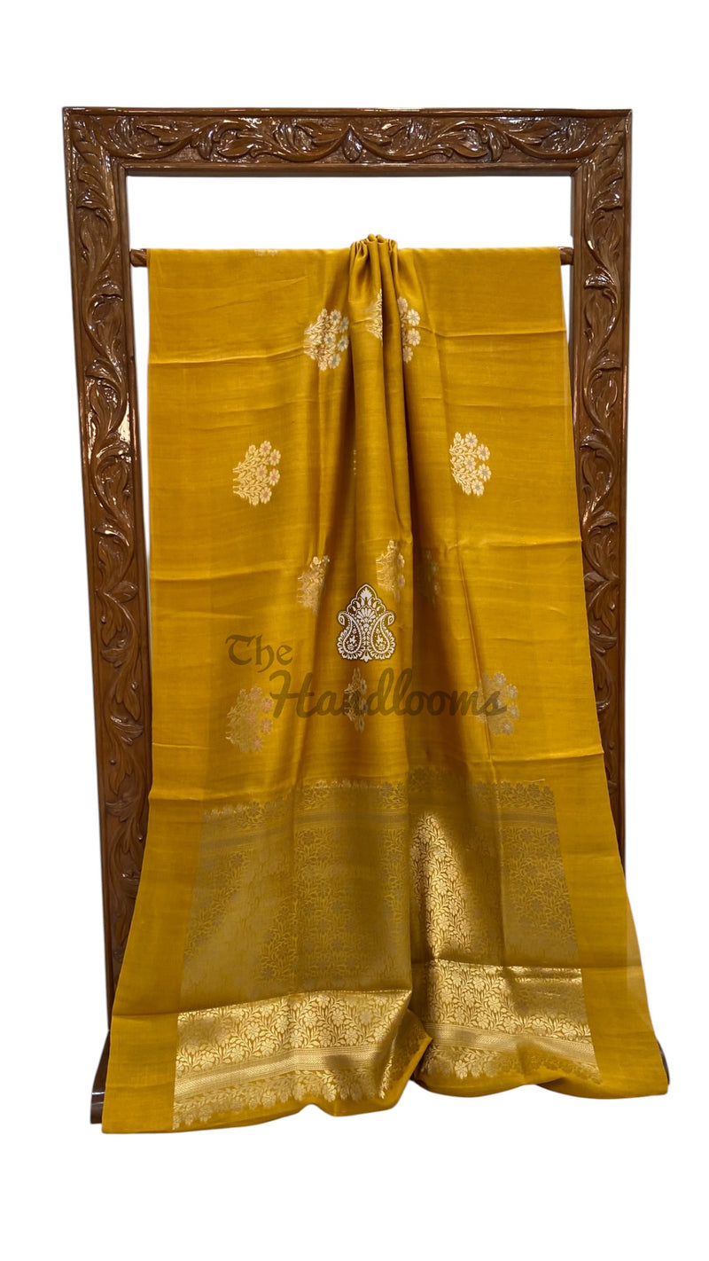 Pure Desi Tussar Silk Handloom Banarasi Saree - The Handlooms