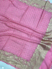 Pure Khaddi Georgette Handloom Dupatta - The Handlooms