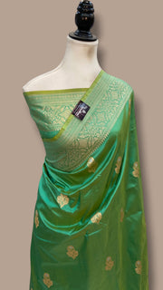 Pure Katan Silk Banarasi Handloom Saree - All Over Kadua Motifs - The Handlooms