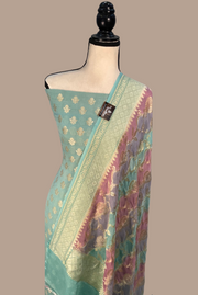 Khaddi Georgette Banarasi Dress material - The Handlooms