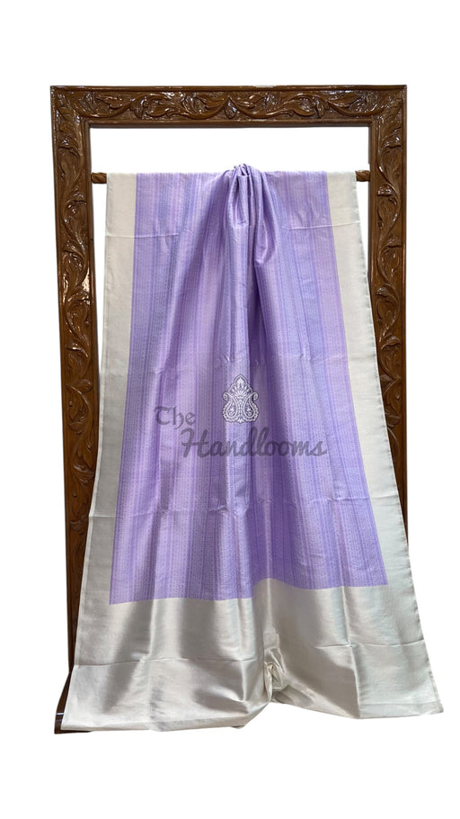Regal Pure Katan Silk Banarasi Saree – Handwoven Tanchui Brocade - The Handlooms