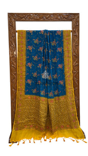 Pure Chiffon Khaddi Banarasi Saree - Handwork - The Handlooms