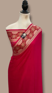 Pure Chiffon Khaddi Banarasi Saree - The Handlooms