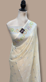 Pure Chiffon Khaddi Banarasi Saree - The Handlooms