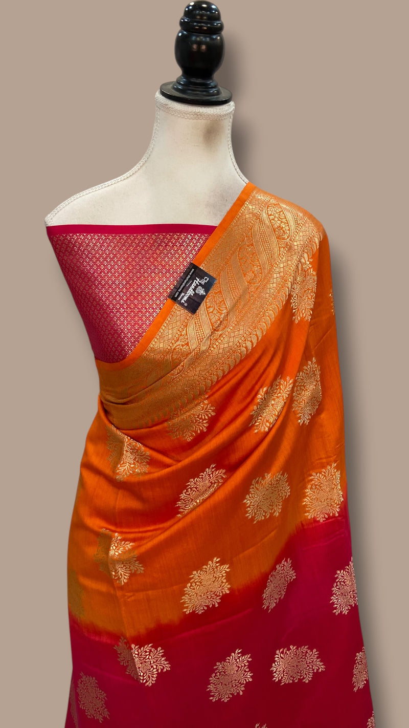 Pure Chiniya Silk Khaddi Handloom Banarasi Saree