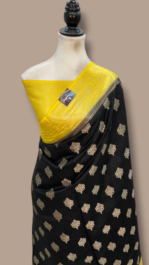 Pure Chiniya Silk Khaddi Handloom Banarasi Saree - The Handlooms