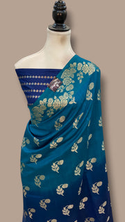 Pure Chiniya Silk Khaddi Handloom Banarasi Saree - The Handlooms