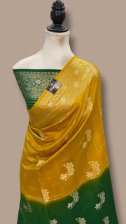 Pure Chiniya Silk Khaddi Handloom Banarasi Saree - The Handlooms