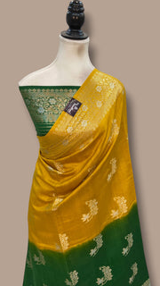 Pure Chiniya Silk Khaddi Handloom Banarasi Saree - The Handlooms