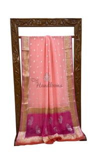 Pure Chiffon Khaddi Banarasi Saree - The Handlooms