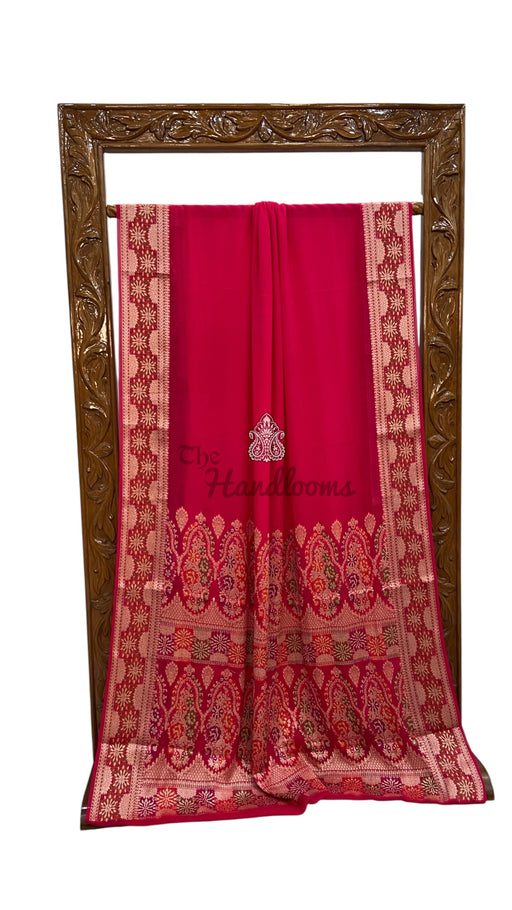 Pure Chiffon Khaddi Banarasi Saree - The Handlooms