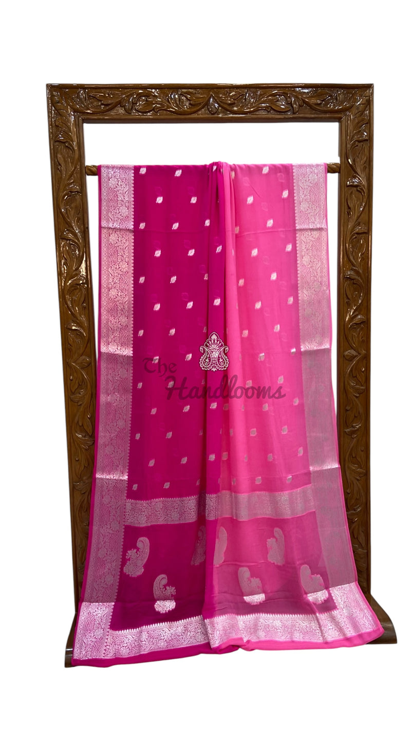 Pure Chiffon Khaddi Banarasi Saree - The Handlooms