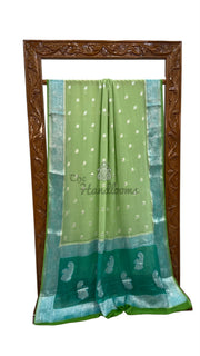 Pure Chiffon Khaddi Banarasi Saree - The Handlooms