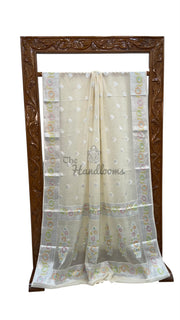 Pure Chiffon Khaddi Banarasi Saree - The Handlooms