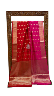 Pure Chiniya Silk Khaddi Handloom Banarasi Saree - The Handlooms