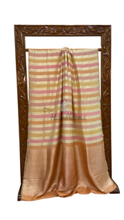 Moonga Georgette Handloom Banarasi Saree - The Handlooms