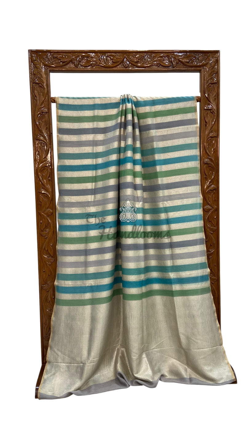 Moonga Georgette Handloom Banarasi Saree - The Handlooms