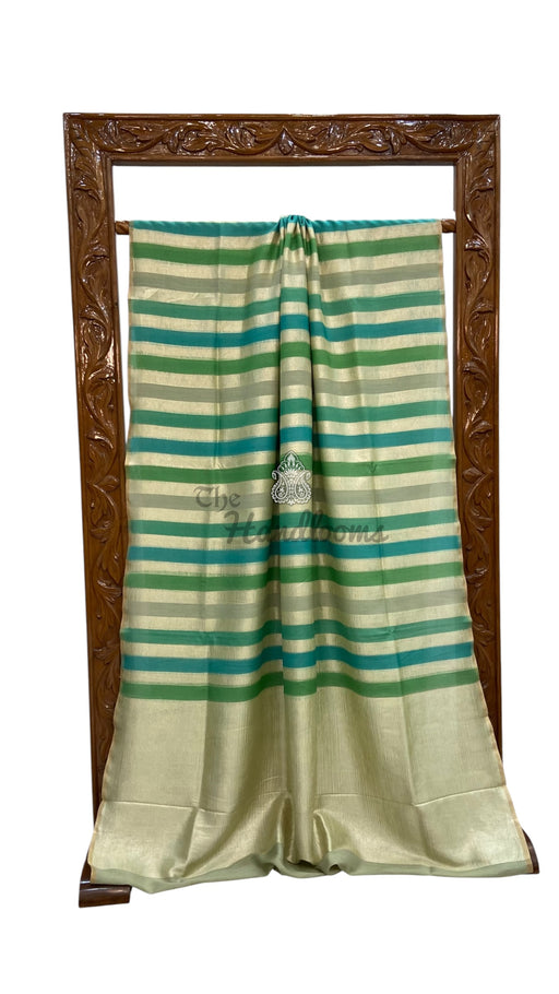 Moonga Georgette Handloom Banarasi Saree - The Handlooms