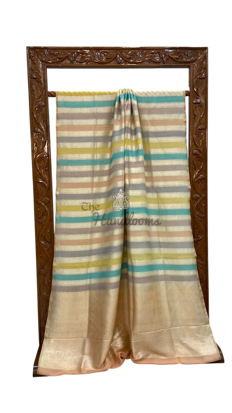 Moonga Georgette Handloom Banarasi Saree - The Handlooms
