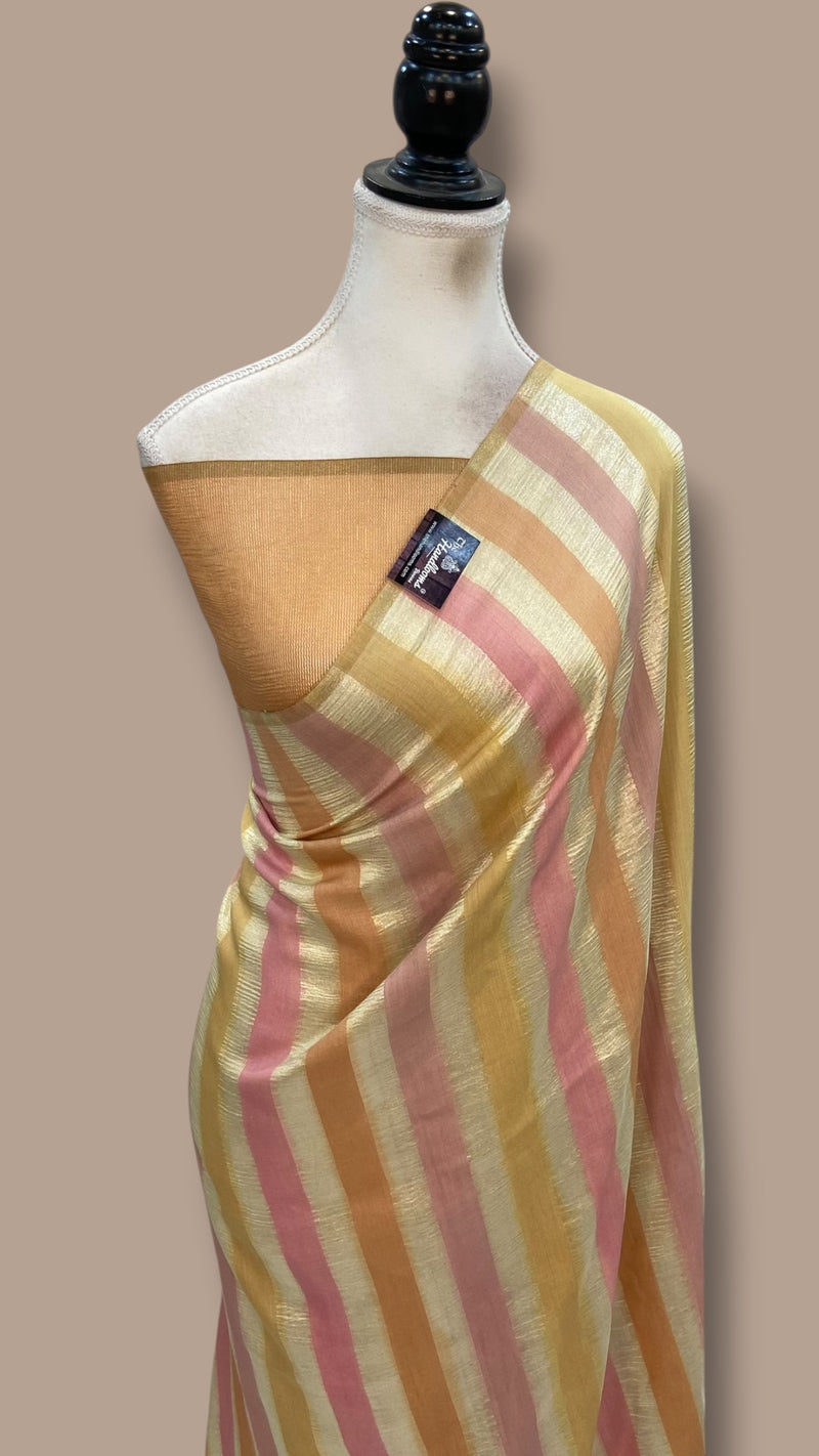 Moonga Georgette Handloom Banarasi Saree - The Handlooms