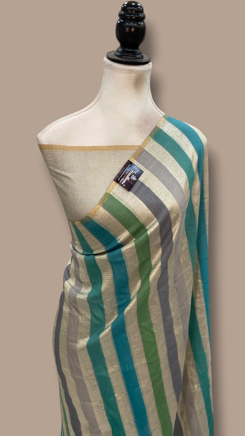 Moonga Georgette Handloom Banarasi Saree - The Handlooms