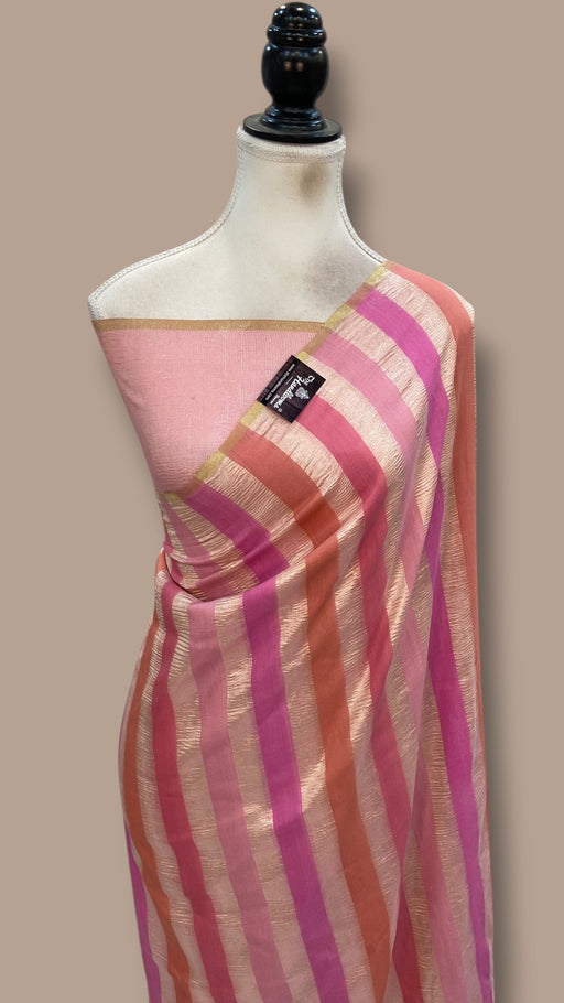 Moonga Georgette Handloom Banarasi Saree - The Handlooms
