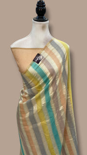 Moonga Georgette Handloom Banarasi Saree - The Handlooms