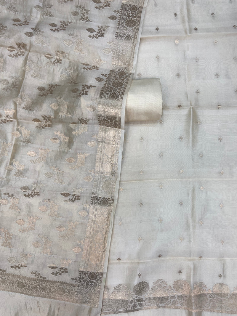 Pure Mango Silk Dress Material - The Handlooms