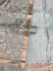Pure Mango Silk Dress Material - The Handlooms