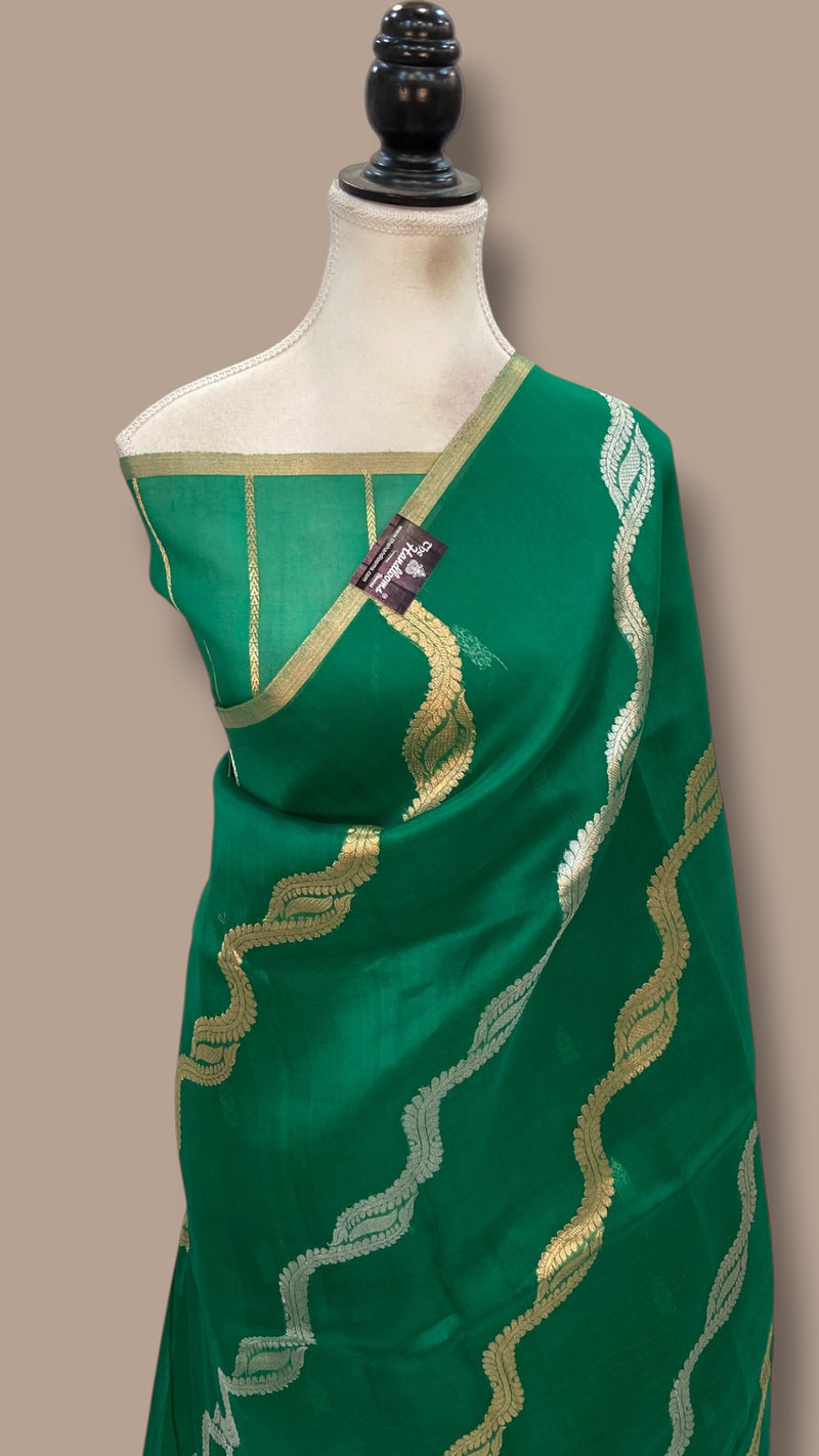 Pure Kora Handloom Banarasi Saree - The Handlooms