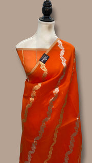 Pure Kora Handloom Banarasi Saree - The Handlooms