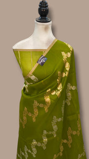 Pure Kora Handloom Banarasi Saree - The Handlooms