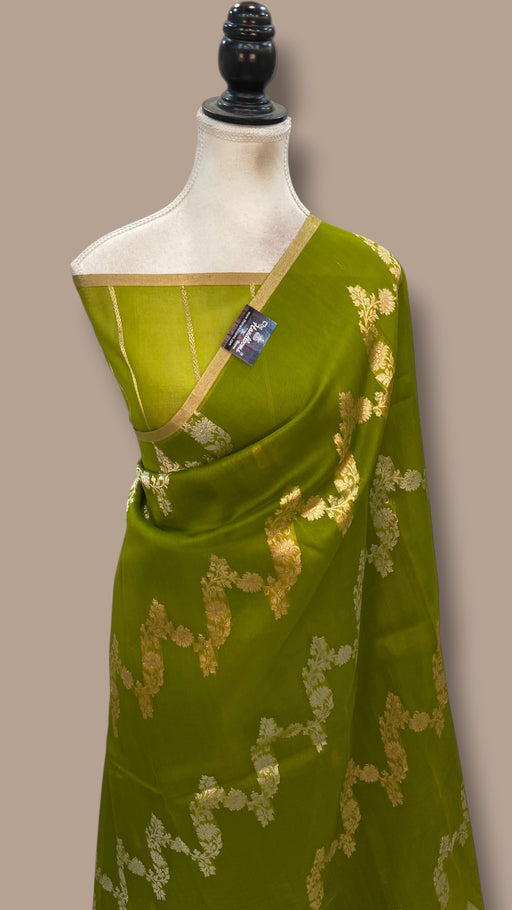 Pure Kora Handloom Banarasi Saree - The Handlooms
