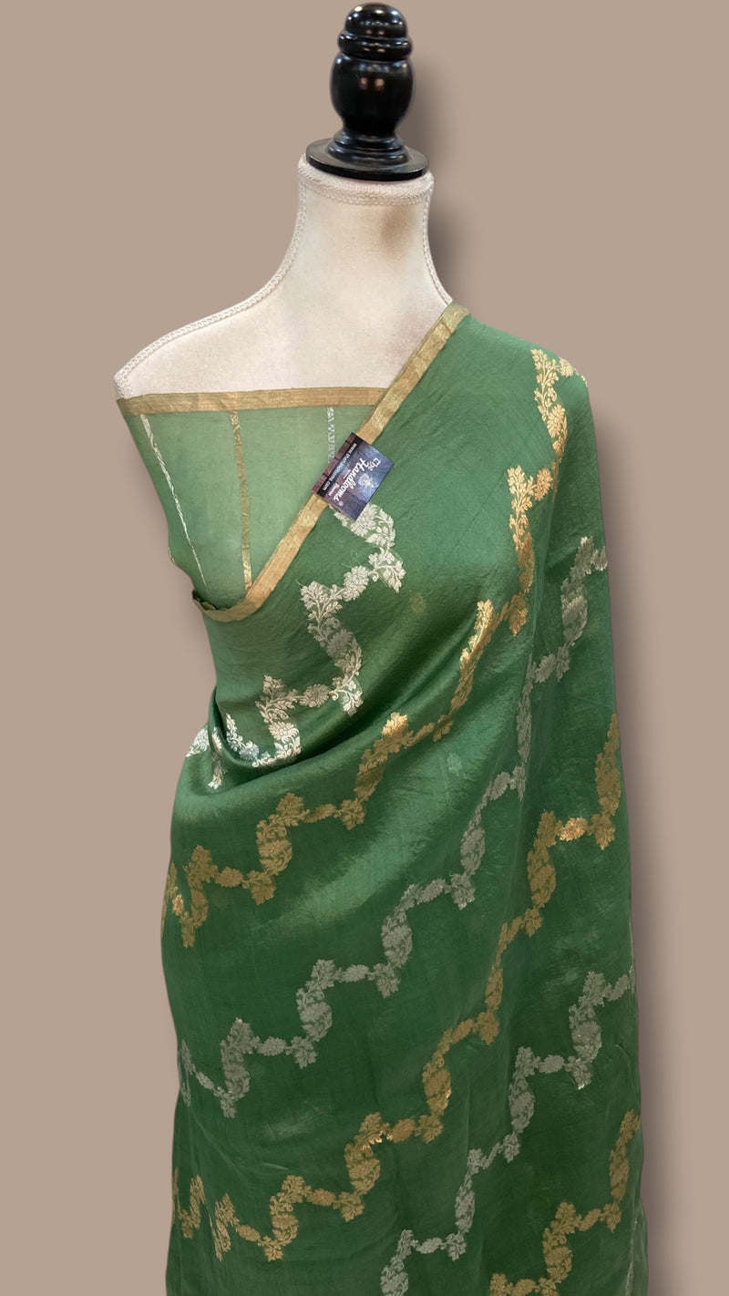 Pure Kora Handloom Banarasi Saree - The Handlooms